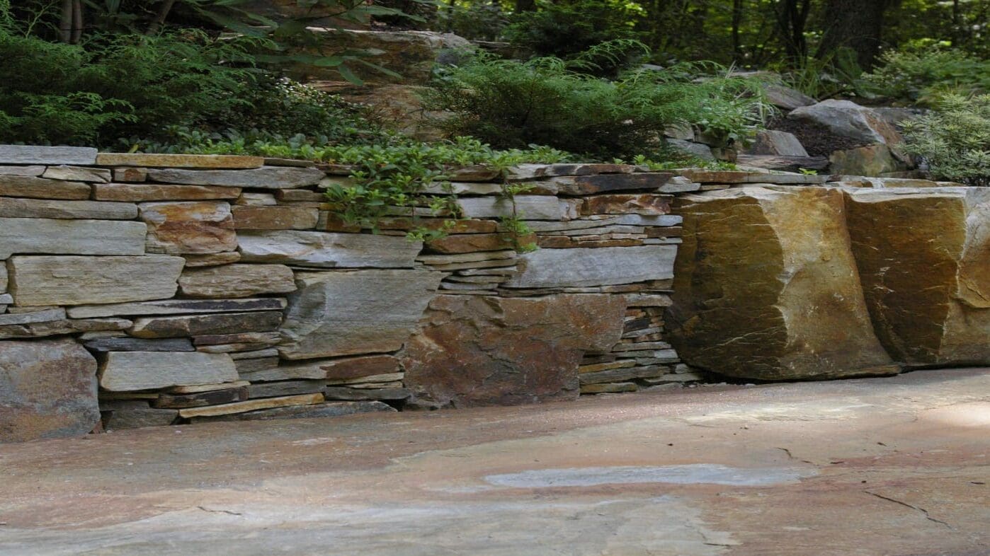 fieldstone wall
